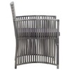 vidaXL Patio Armchairs with Cushions 2 pcs Anthracite Poly Rattan - 4 of 4
