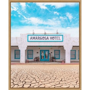 Amanti Art Amargosa Hotel in Death Valley Junction by Tom Windeknecht Canvas Wall Art Print Framed - 1 of 4