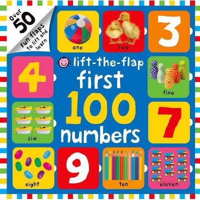 First 100 Lift the Flap Numbers - by  Roger Priddy (Board Book)