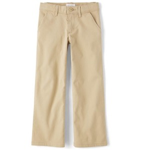 The Children's Place Girls Uniform Wide Leg Chino Pants - 1 of 3