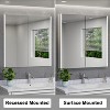 Medicine Cabinet with LED Mirror,Surface or Recessed Mount,Defogger,Memory Function,3-Color Lighting,USB&Outlet,Dimmer,and Storage Shelf - 4 of 4