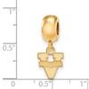 Black Bow Jewelry 14k Yellow Gold Plated Sterling Silver Virginia Wahoos NCAA Bead Charm - 2 of 3