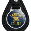 Canisius College Golden Griffins Logo Black Leather Keychain - 3 of 4