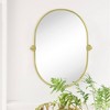 TEHOME Pill Oval Metal Framed Tilting Wall Mounted Bathroom Vanity Mirror - 3 of 4