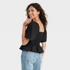 Women's Flutter Short Sleeve Corset Blouse - Universal Thread™ - image 2 of 3