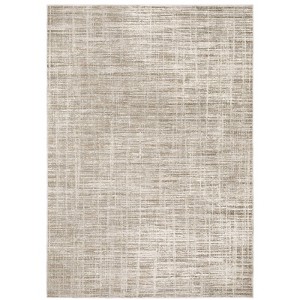Nirvan Abstract Etchings Indoor Area Rug Beige/Ivory - Captiv8e Designs - 1 of 4