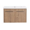 SEVOBAL Bathroom Vanities 30 Inch Bathroom Cabinet With Sink Soft Close Doors for Bathroom, Beige, 29.5"*18.1"*19.3" - 2 of 4