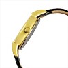 Peugeot Mens Vintage 38mm Round Gold Plated Watch with Black Leather Band - 3 of 4