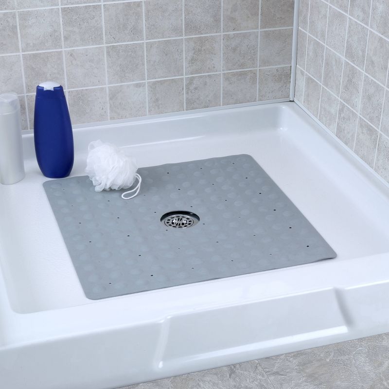 Rubber Non-Slip Square Shower Mat with Microban - Slipx Solutions, 2 of 5