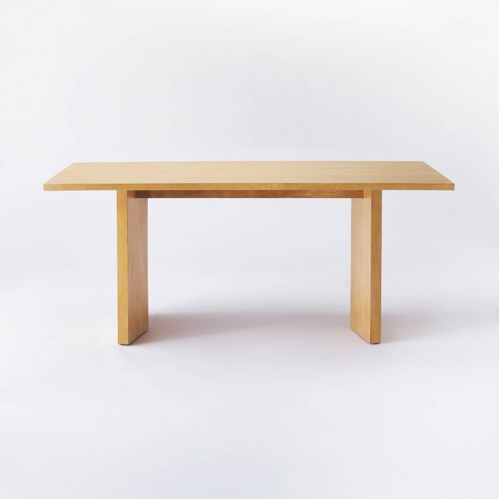Photos - Dining Table Bell Canyon Solid Wood  Natural - Threshold™ designed with Stu