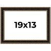 PosterPalooza | Ornate Brown Picture Frame - UV Acrylic, Backing Board, Hanging Hardware Included - 2 of 4