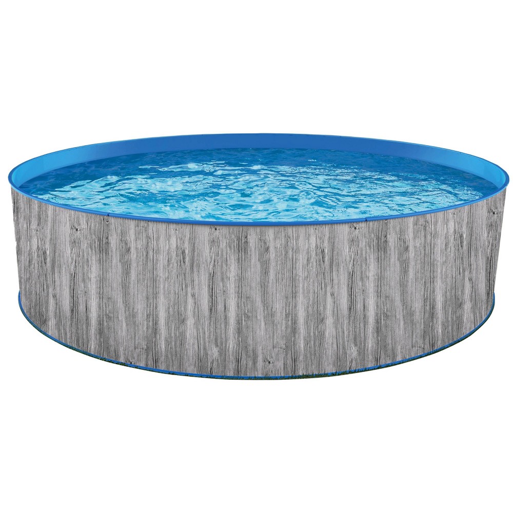 Blue Wave Capri 12-ft Round 36-in Deep Steel Wall Above Ground Swimming Pool 