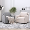 360 Degree Swivel Armchair Cotton linen skin-friendly fabric Ergonomic design - 2 of 4