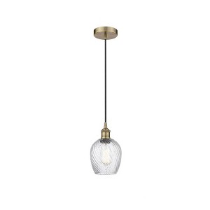 Salina - 1 Light Cord Hung Mini Pendant In Industrial Style-9.75 Inches Tall and 5 Inches Wide - 1 of 1