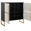 ORRD 42" Buffet Cabinet – 4-Door Storage Sideboard with Metal Base & Handles, Coffee Bar Cabinet for Kitchen, Dining, Living Room - 3 of 4