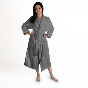 Women's Ultra-Absorbent Cotton Bathrobe by Blue Nile Mills - 1 of 4