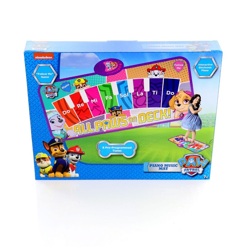 Paw Patrol Interactive Piano Dance Mat with 3 Play Modes, 5 of 8