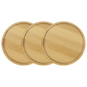 Unique Bargains Multipurpose Durable Reusable Natural Plant Saucer Round - 1 of 4
