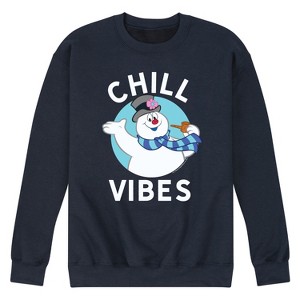 Men's - Frosty the Snowman - Chill Vibes Graphic Fleece Sweatshirt - 1 of 4