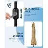 10FT Outdoor Patio Umbrella, Market/Table Umbrella with Push Button Tilt and Crank - 4 of 4