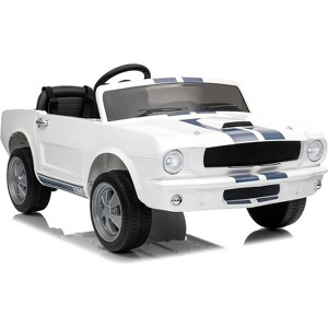 24V 2 Seater Ride on Car, Battery Powered Ride on Toys for Kids with Remote Control, Safety Belt, 2 Speeds, LED Lights - 1 of 4