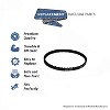 Topvacuumparts Replacement Part For Eureka 45416 Vacuum Cleaner Round Geared Belt # Compare To Part 155555-002 - 2 of 3
