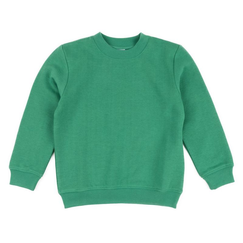 Leveret Kids Long Sleeve Classic Solid Color Sweatshirt, 1 of 3