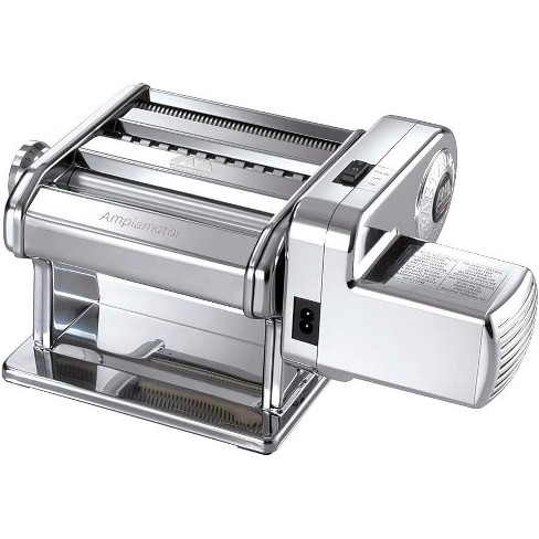 Imperia Pasta Maker Machine - Heavy Duty Steel Construction w Easy Lock  Dial and Wood Grip Handle- Model 150 Made in Italy