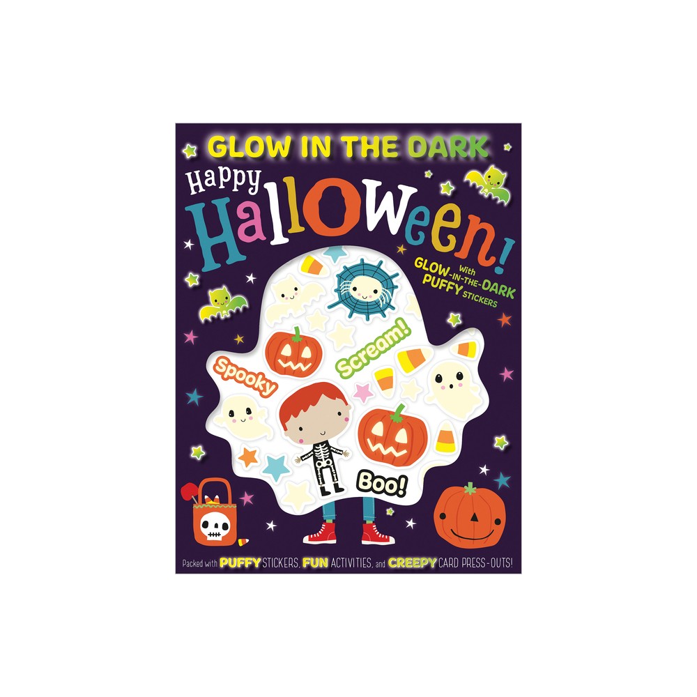 Glow in the Dark Puffy Stickers Happy Halloween! - by Amy Boxshall (Paperback)