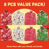 SYNCFUN 8Pcs Jumbo Christmas Giant Goody Gift Bags 44” X 36” with Gift Tags for Holiday Treats, Oversize Xmas Gifts - 2 of 4
