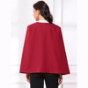 Allegra K Women's Cape Sleeve Long Sleeve Open Front Blazer - 3 of 4