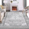Machine Washable Area Rug Non Slip Non Shedding Rug Boho Printed Low Pile Rugs Vintage Foldable Stain Resistant Indoor Carpet for Bedroom Living Room - 2 of 4