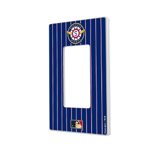 MLB Cooperstown West Teams Pinstripe Hidden-Screw Light Switch Plate for Single Rocker - 1 of 4