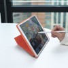 Insten - Tablet Case for iPad Air 3, Pro 10.5", Multifold Stand, Magnetic Cover Auto Sleep/Wake, Pencil Charging, Orange - 2 of 4