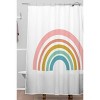 June Journal Minimalist Geometric Rainbow Shower Curtain - Deny Designs - 2 of 4