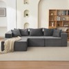 106" Cloud Couch Sectional Sofa with l-Shape Chaise and Memory Foam,Modular Sofa for Living Room, Upholstered Couch, Left Facing - 2 of 4