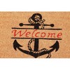 Juvale Nautical Anchor Welcome Mat for Front Door or Coastal Door Mat Outside Entrance, Durable, Easy to Maintain - 3 of 4