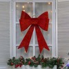 Northlight LED Lighted Tinsel Bow Christmas Decoration - 23" - Red - Color Changing Lights - 2 of 4