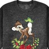 Men's - Disney - Christmas Botanical Butterfly Graphic Fleece Sweatshirt - 2 of 4