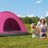 SEVOBAL Camping Tents 3-4 Person Dome Tent with Waterproof Floor and Lightweight Design for Outdoor Adventures, Pink, 24.8"*4.33"*4.33" - 3 of 4