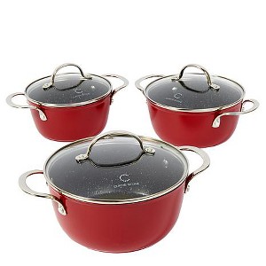 Curtis Stone 6-piece Dura-Pan+ Nesting Saucepan Set Refurbished - 1 of 4