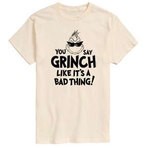 Men's - Dr. Seuss - The Grinch You Say Grinch Like It's A Bad Thing Short Sleeve Graphic T-Shirt - 1 of 4