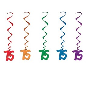 Beistle Celebrate Your Milestone Event with these Colorful Whirls from Beistle, 3', (10/Pkg) - 1 of 1