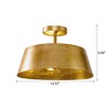 Parrot Uncle 14.6" Gold Semi-Flush Mount Ceiling Lights - 4 of 4