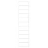 vidaXL Towel Rack White 9.4 in.x4.7 in.x37.8 in. Steel - 3 of 4