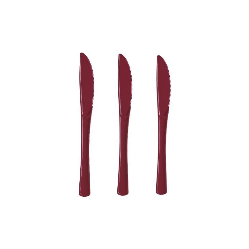 Exquisite Solid Color Plastic Utensil Cutlery Set Forks Spoons Knives- 150 Pack, 4 of 7