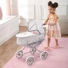 Badger Basket Pink Rosebud Just Like Mommy 3-in-1 Doll Pram