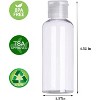 5 Pack 3.4oz Empty Plastic Travel Bottles for Toiletries TSA Approved Leak Proof Squeezable Travel Size Containers - 4 of 4