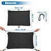 Unique Bargains Motorcycle Elastic Waterproof Trunk Cover Black 20"x16" 1 Set - 3 of 4