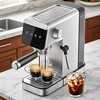1350W 20 Bar Espresso Machines, Coffee Maker with Automatic Milk Frothing System, Steam Wand & Cup Warmer, LED Touchscreen, 41 OZ/1.2L Remove tank - 3 of 4